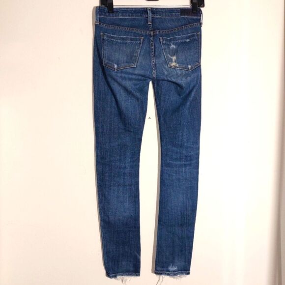 AGoldE Women's Slim Skinny Distressed Chole Jeans Medium Wash Size 24 EUC - Picture 4 of 12
